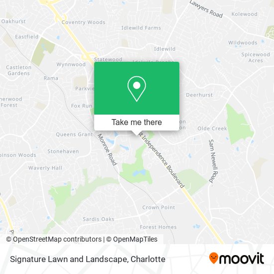 Signature Lawn and Landscape map