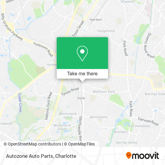 Autozone Auto Parts map