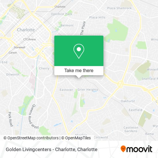 Golden Livingcenters - Charlotte map
