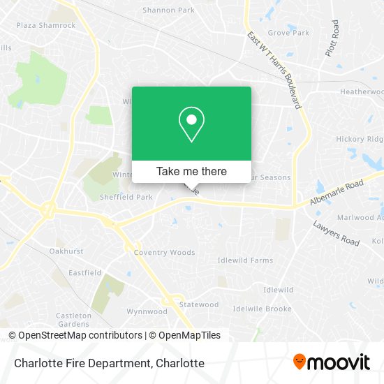 Charlotte Fire Department map
