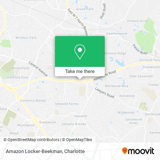 Mapa de Amazon Locker-Beekman