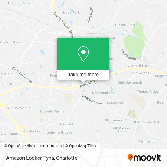 Amazon Locker-Tyha map