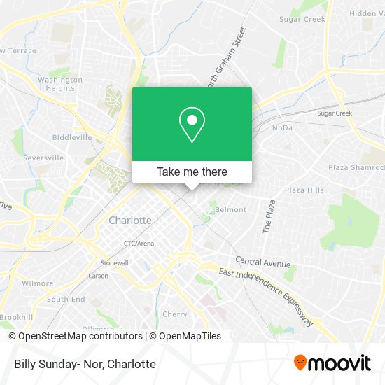 Billy Sunday- Nor map
