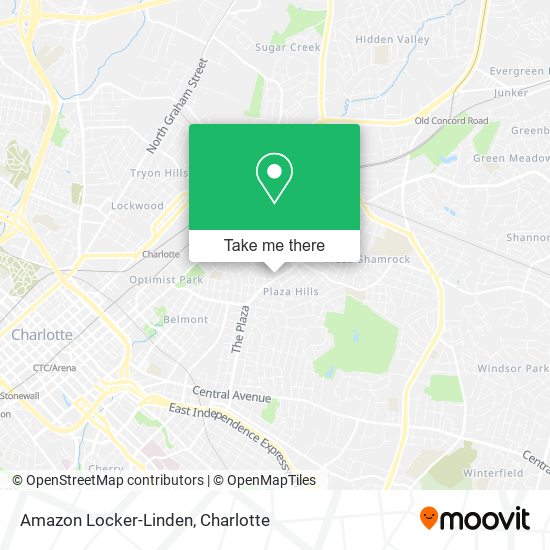 Mapa de Amazon Locker-Linden