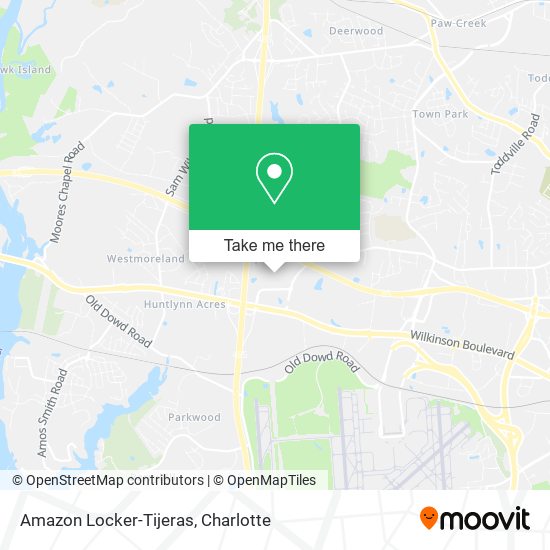 Amazon Locker-Tijeras map