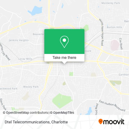 Dtel Telecommunications map