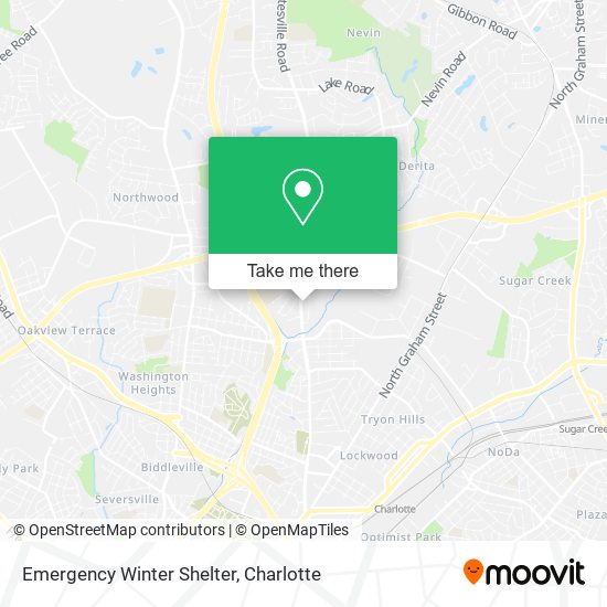 Emergency Winter Shelter map