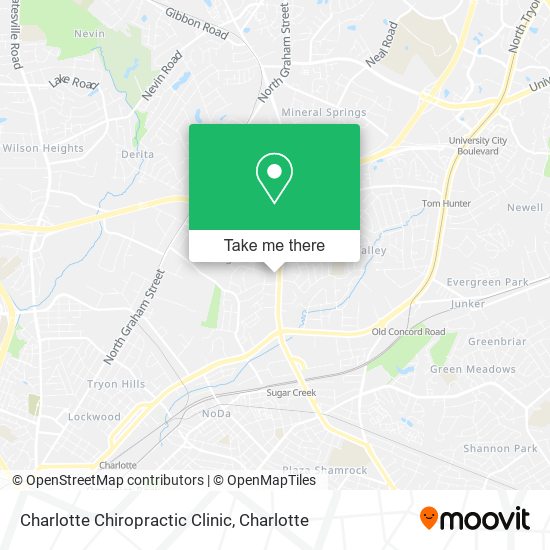 Charlotte Chiropractic Clinic map