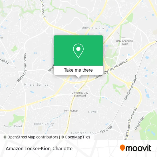 Amazon Locker-Kion map