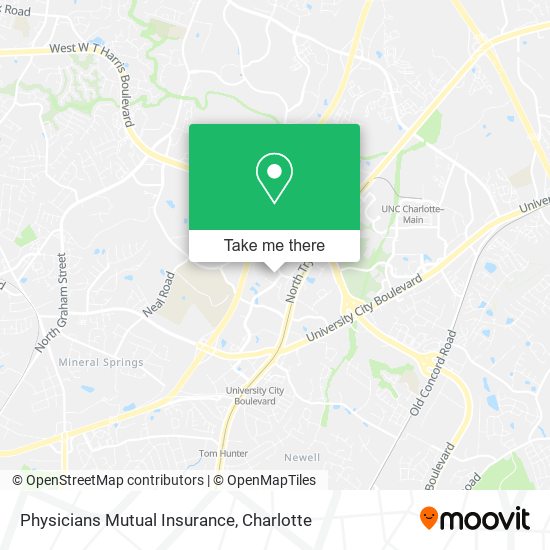 Physicians Mutual Insurance map