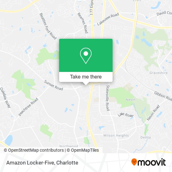 Mapa de Amazon Locker-Five
