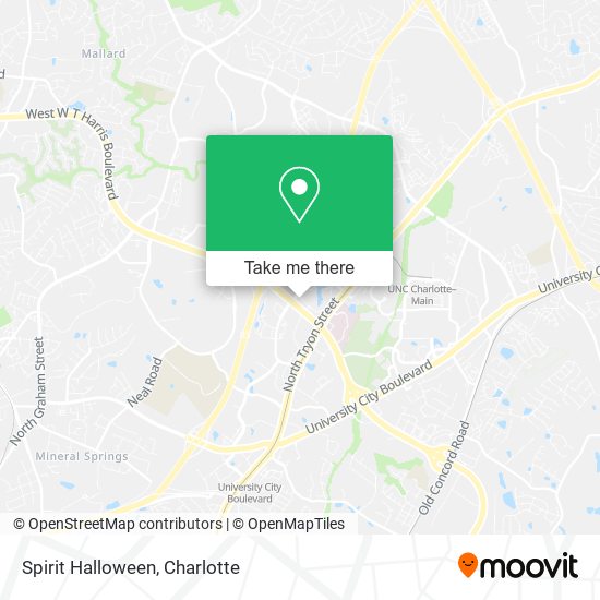 Mapa de Spirit Halloween