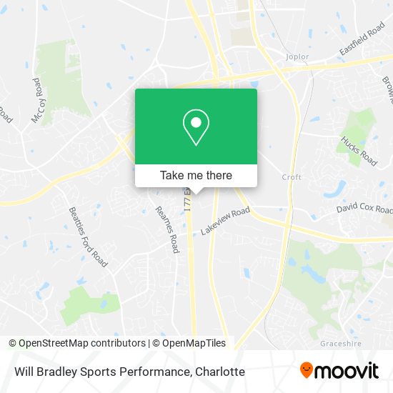 Will Bradley Sports Performance map
