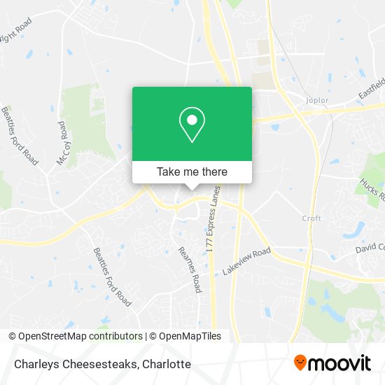 Charleys Cheesesteaks map