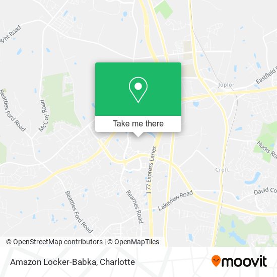 Amazon Locker-Babka map