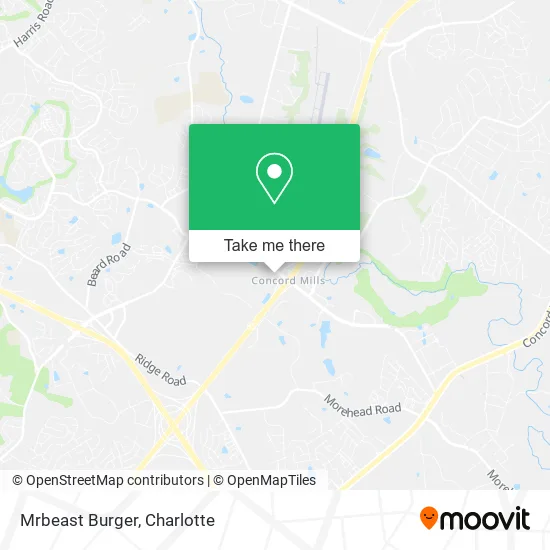 Mapa de Mrbeast Burger