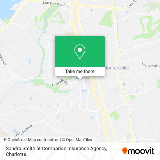 Sandra Smith at Comparion Insurance Agency map