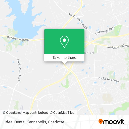 Ideal Dental Kannapolis map