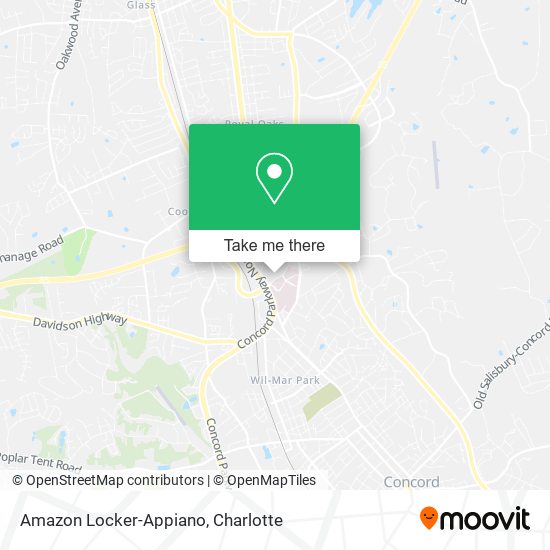 Amazon Locker-Appiano map