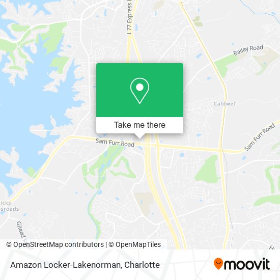Mapa de Amazon Locker-Lakenorman