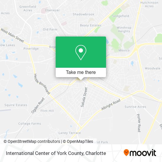 Mapa de International Center of York County