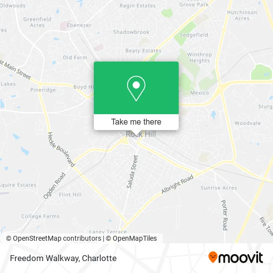 Freedom Walkway map