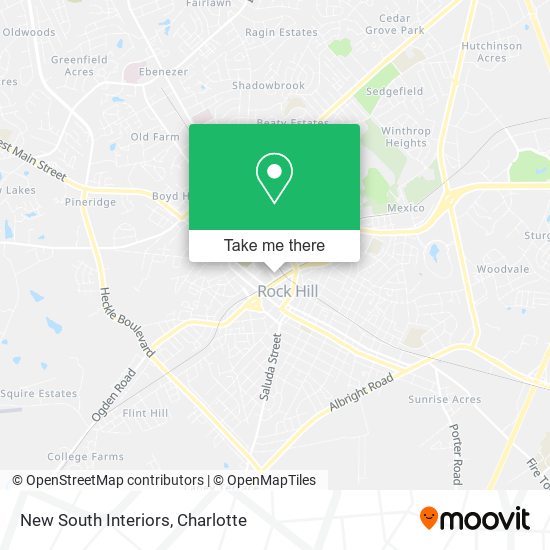 Mapa de New South Interiors