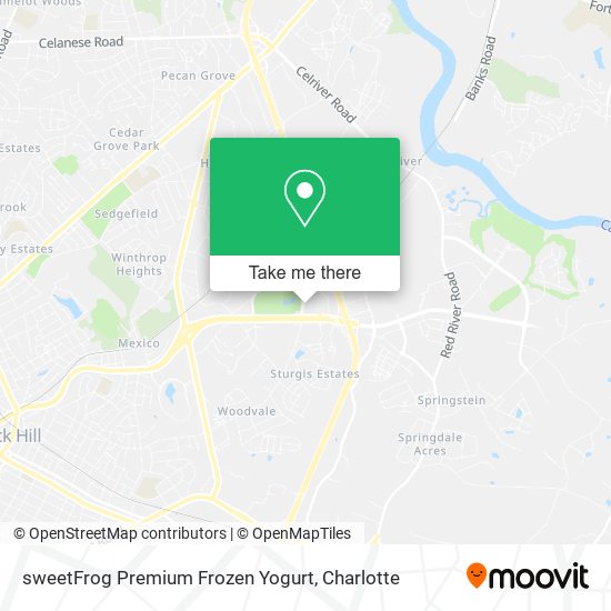 Mapa de sweetFrog Premium Frozen Yogurt