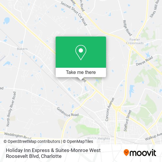 Holiday Inn Express & Suites-Monroe West Roosevelt Blvd map