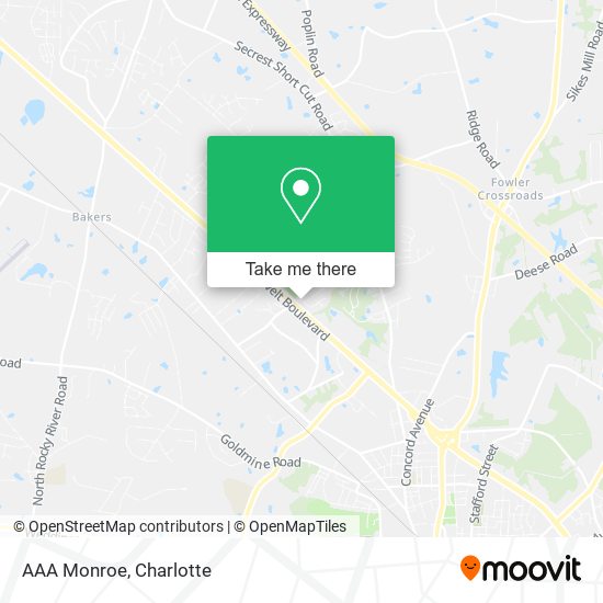 Mapa de AAA Monroe