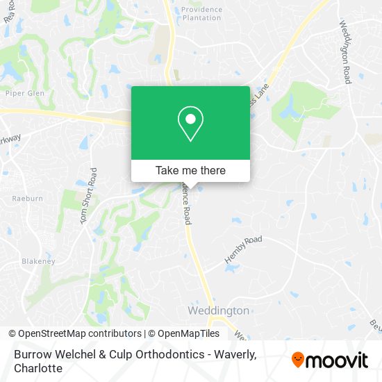 Burrow Welchel & Culp Orthodontics - Waverly map