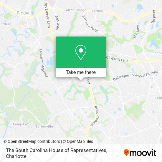 The South Carolina House of Representatives map