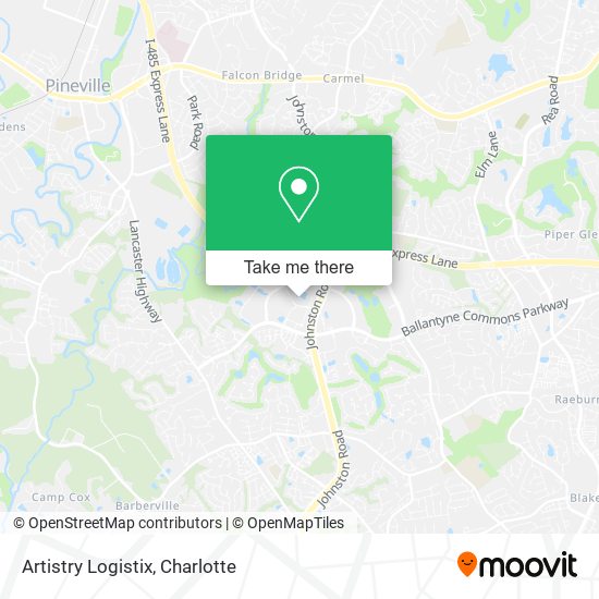 Mapa de Artistry Logistix