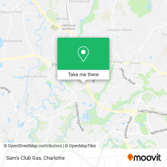 Sam's Club Gas map