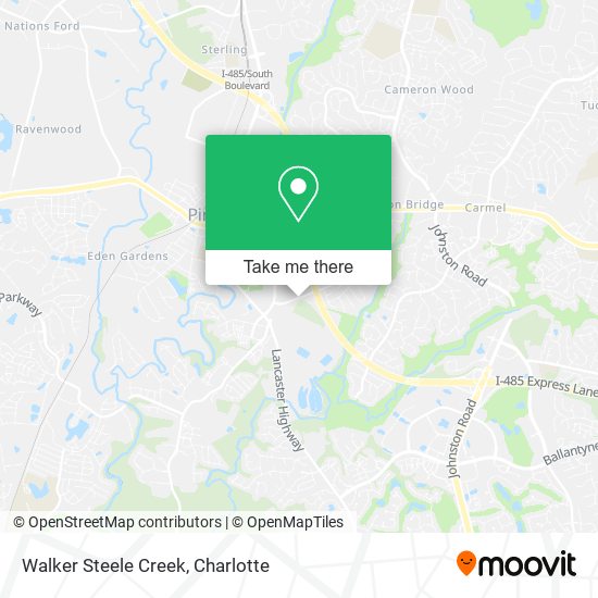 Mapa de Walker Steele Creek