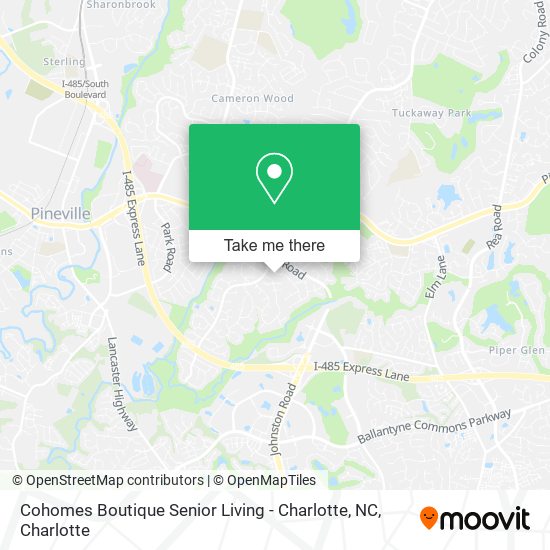 Cohomes Boutique Senior Living - Charlotte, NC map