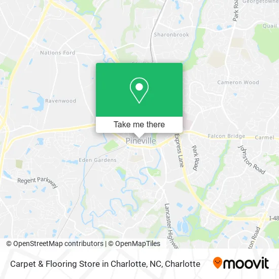 Carpet & Flooring Store in Charlotte, NC map