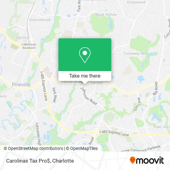 Carolinas Tax Pro$ map