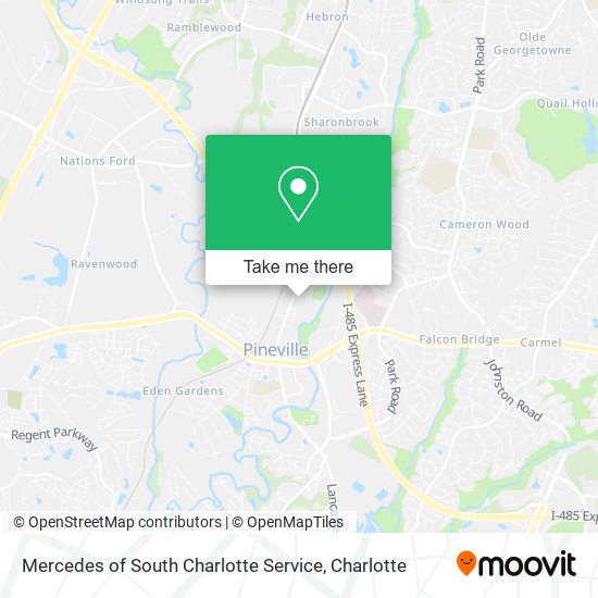 Mapa de Mercedes of South Charlotte Service