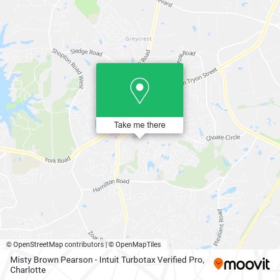 Misty Brown Pearson - Intuit Turbotax Verified Pro map