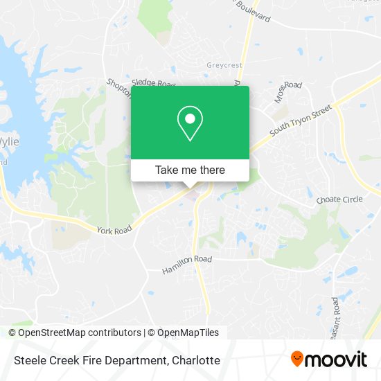 Steele Creek Fire Department map