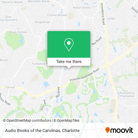 Mapa de Audio Books of the Carolinas