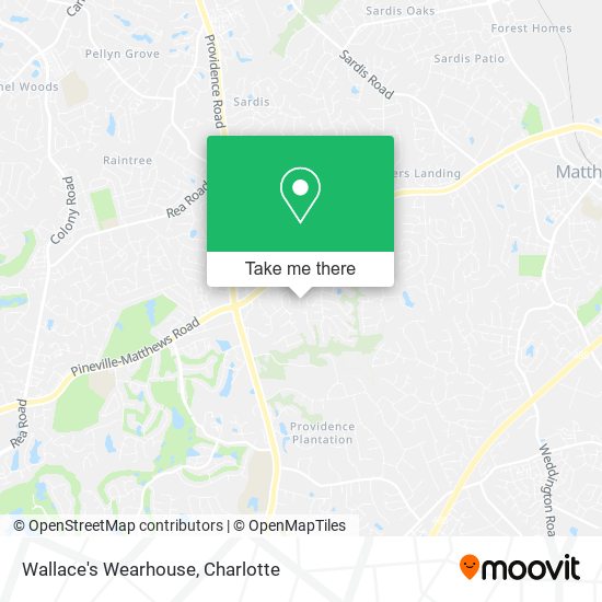 Wallace's Wearhouse map
