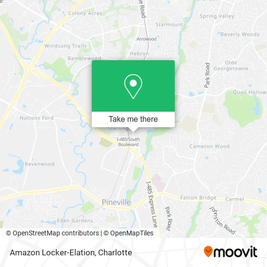 Amazon Locker-Elation map