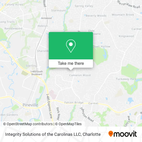 Integrity Solutions of the Carolinas LLC map