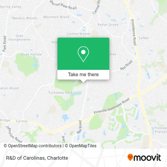 R&D of Carolinas map