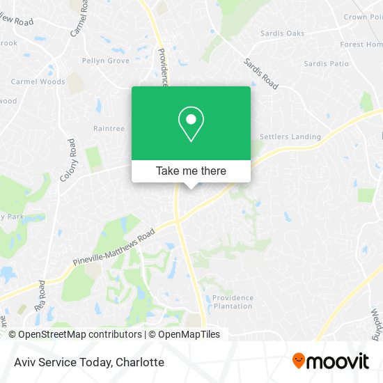 Mapa de Aviv Service Today