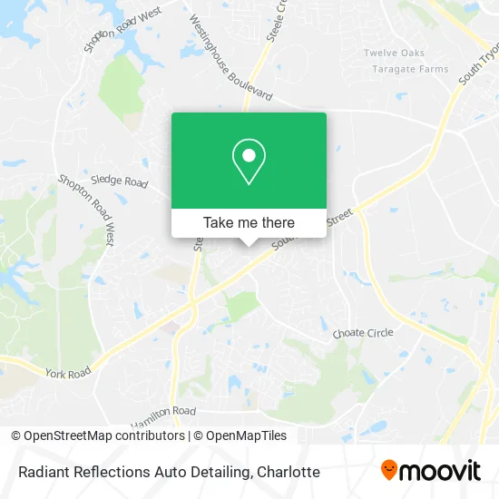 Radiant Reflections Auto Detailing map