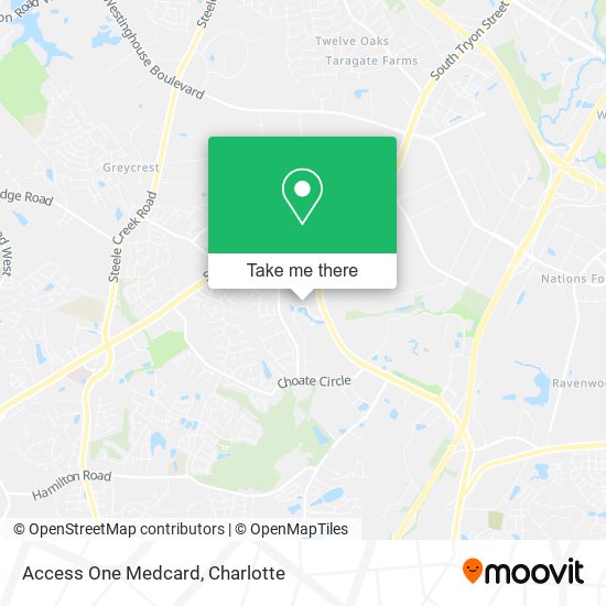 Access One Medcard map