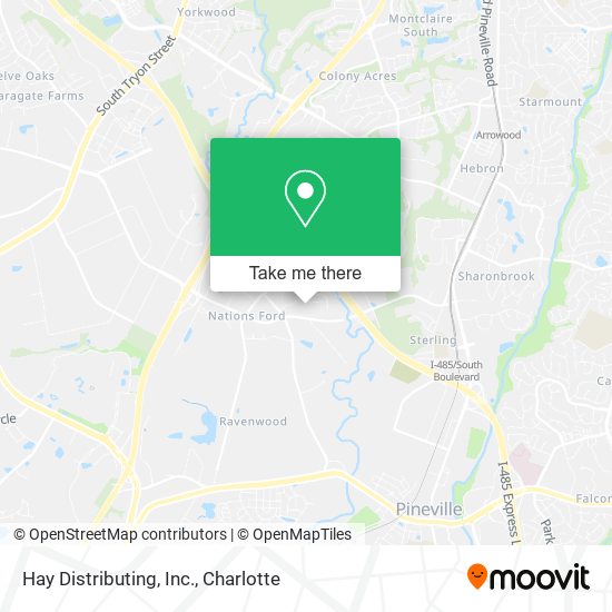 Hay Distributing, Inc. map